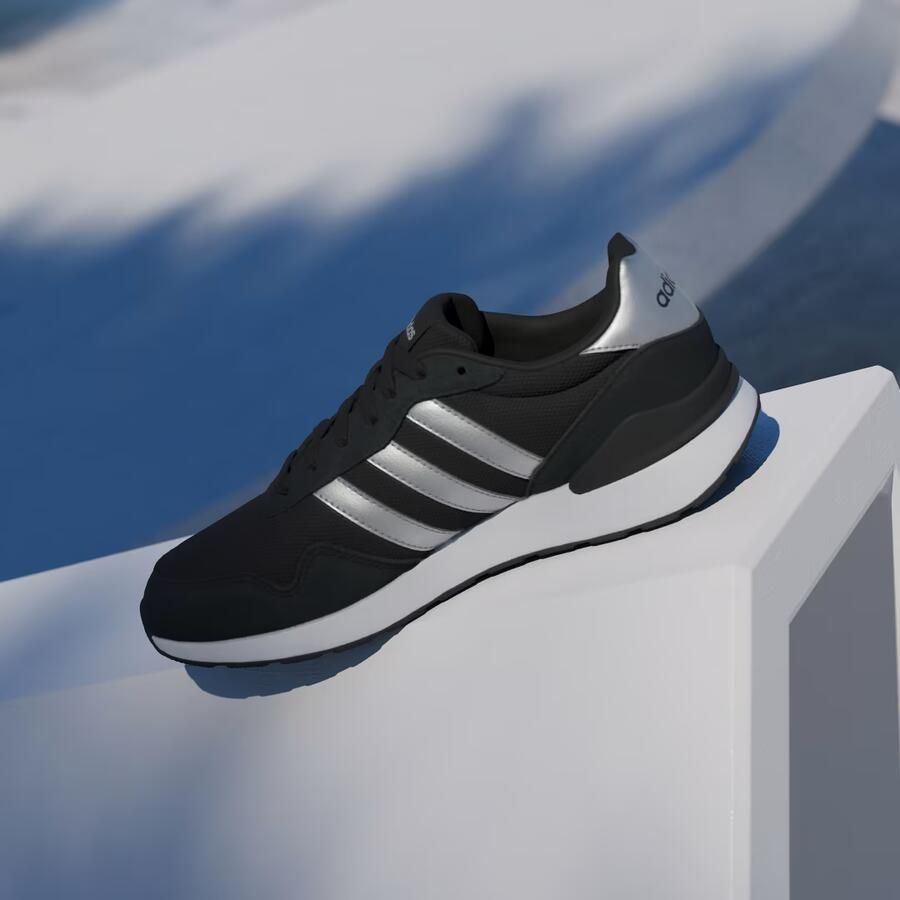 ADIDAS SPORTSWEAR Sneakers laag 'Run 60s 4.0' zwart zilver