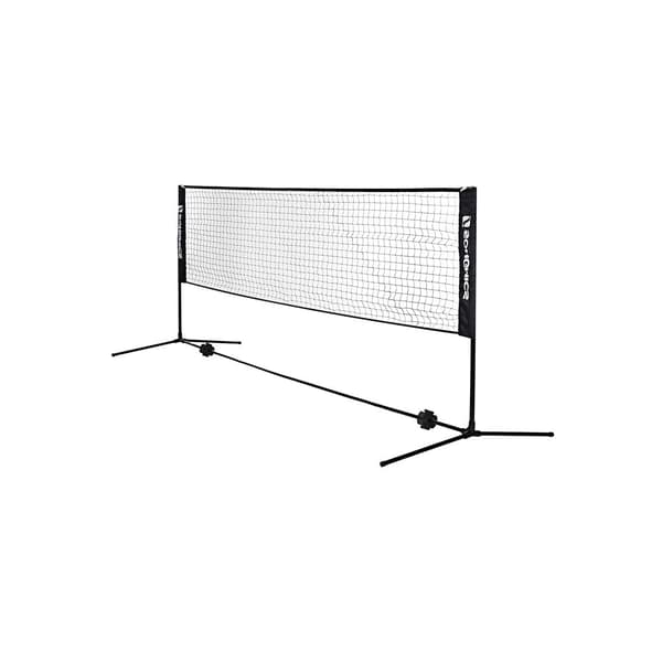 Bærbart badmintonnett i svart
