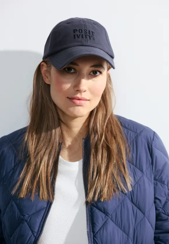 Cap mit Wording - universal blue