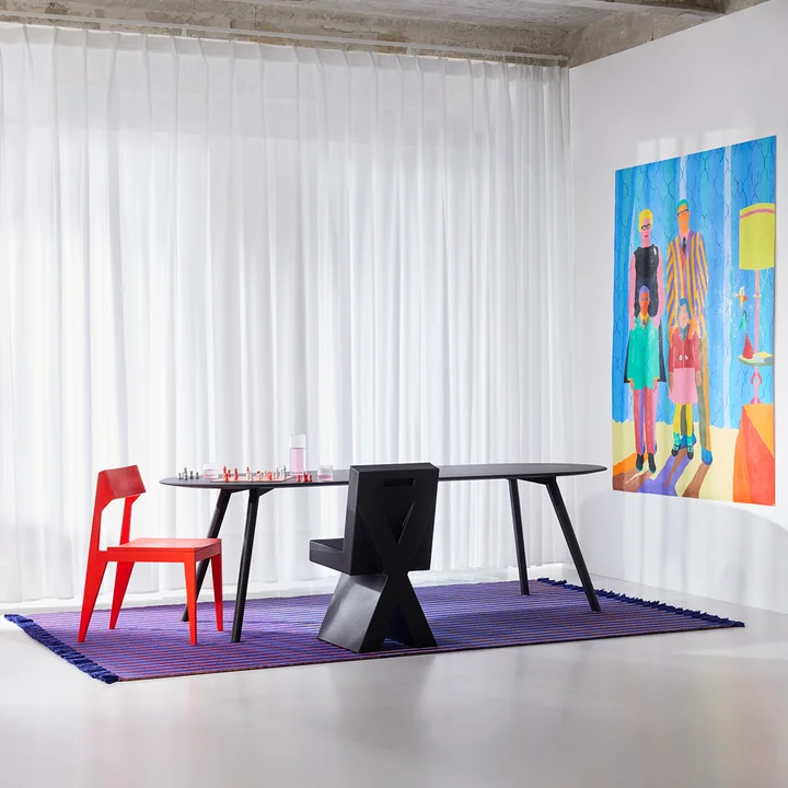 OUT Objekte unserer Tage - Meyer Tisch Rounded XLarge 240 x 92 cm, Esche gewachst mit Weisspigment