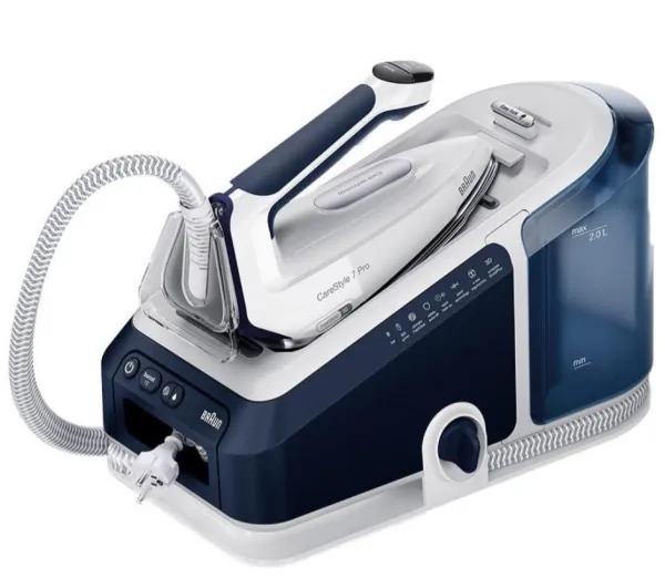 Braun CareStyle 7 Pro IS 7282 BL - Dampstrygejern med automatisk afbrydelse - såleplade: EloxalPlus FreeGlide 3D - 2700 W - blå