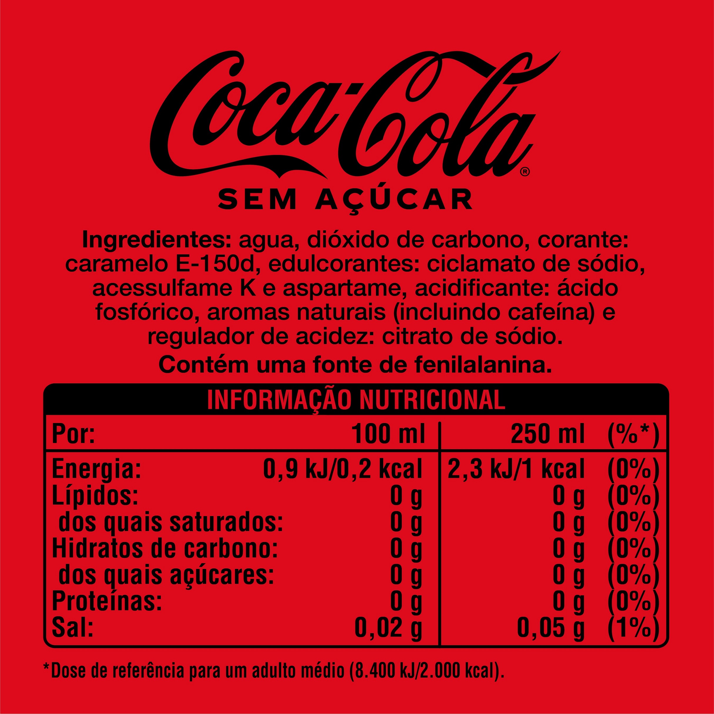 REFRIGERANTE COM GÁS COCA-COLA ZERO AÇÚCAR 1.75L