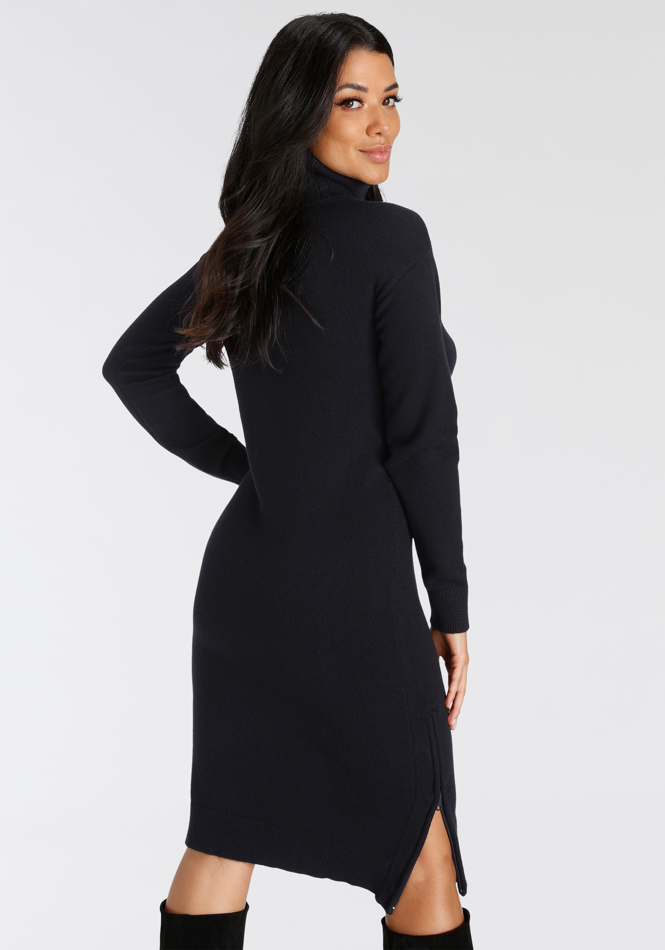 Bruno Banani Strickkleid festliche Anlässe,  kniefreie Länge,  eleganter Look