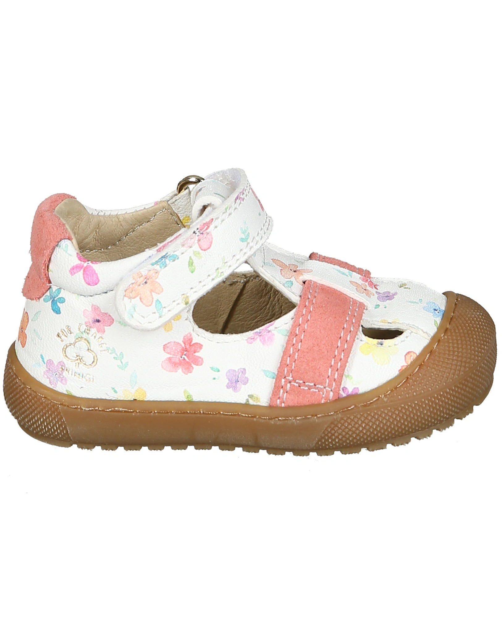 Klett-Lauflernsandalen FLOWER mit Zehenschutz in weiß