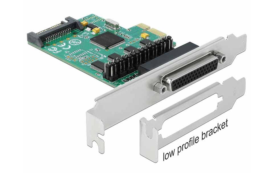 PCI-Express-Karte 89938 4x RS-232 mit SpannungsversorgungPCIe-Schnittstellenkarte mit vier seriellen Ports