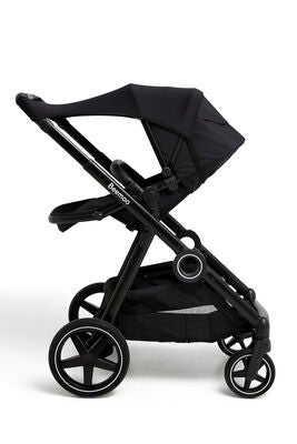 Beemoo  Elastisk UV Solbeskyttelse til Barnevogn & Babybilstol, Black