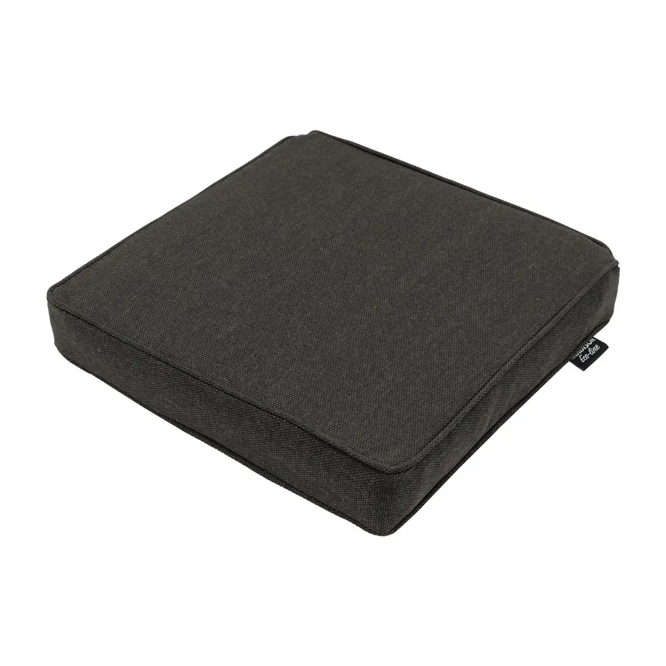 Madison - Zitkussen Dark grey canvas eco  - Ca. 40x40 cm - Set van 4