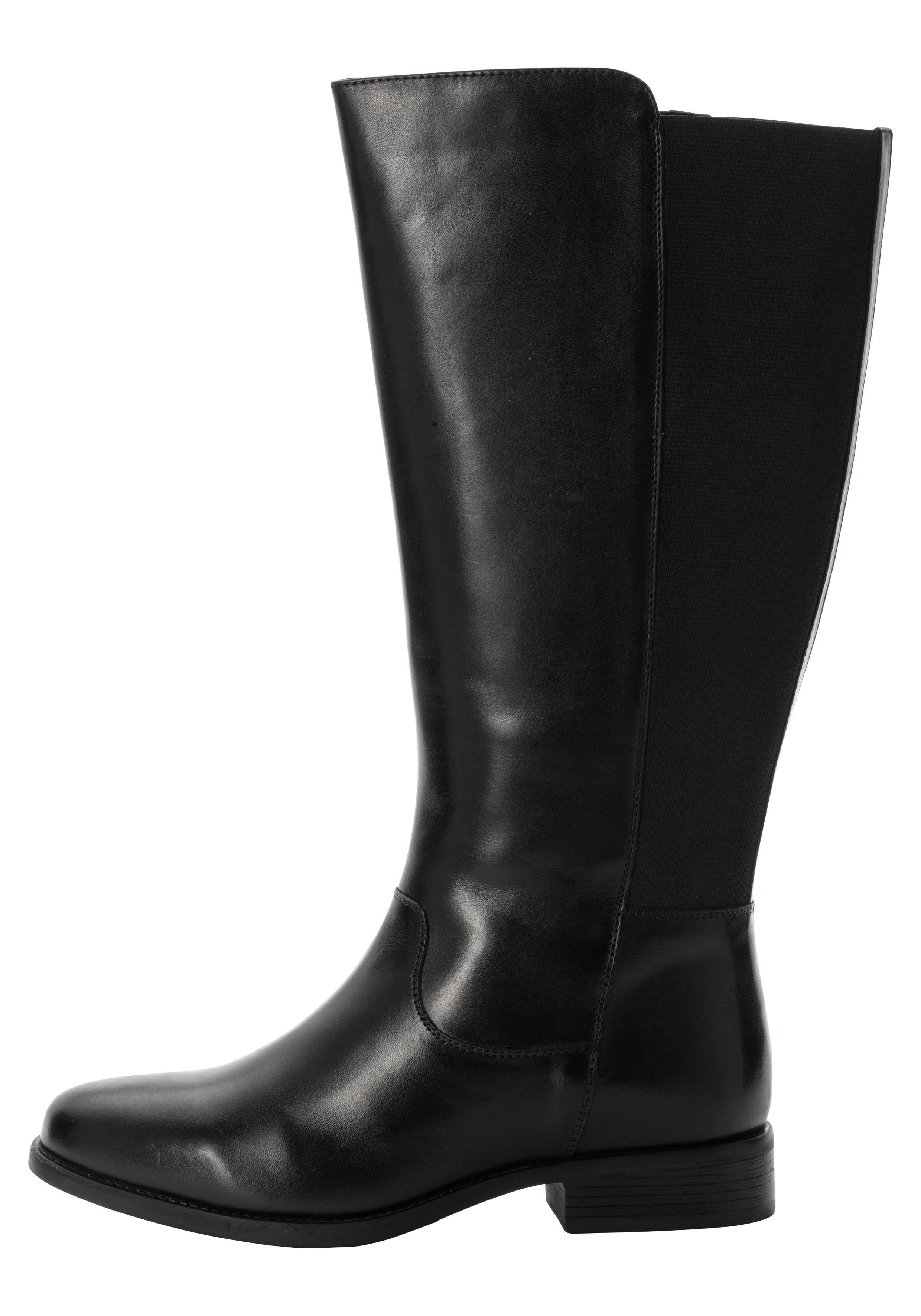 Weitschaftstiefel mit Stretch-Einsatz, in 3 Schaftweiten