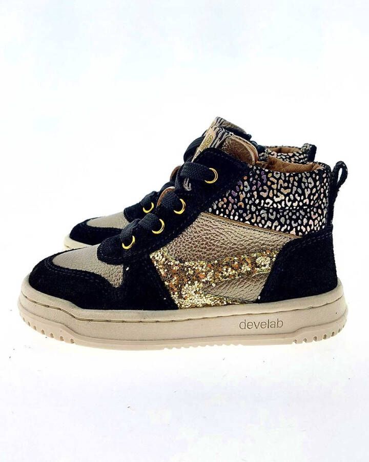 Develab 41922 Half-hoogMeisjesKindersneakers Zwart