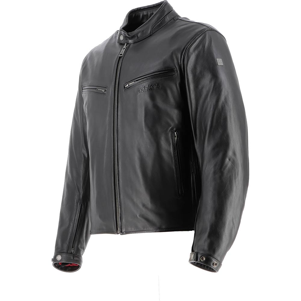 Helstons - Blouson Primo Cuir Rag Noir