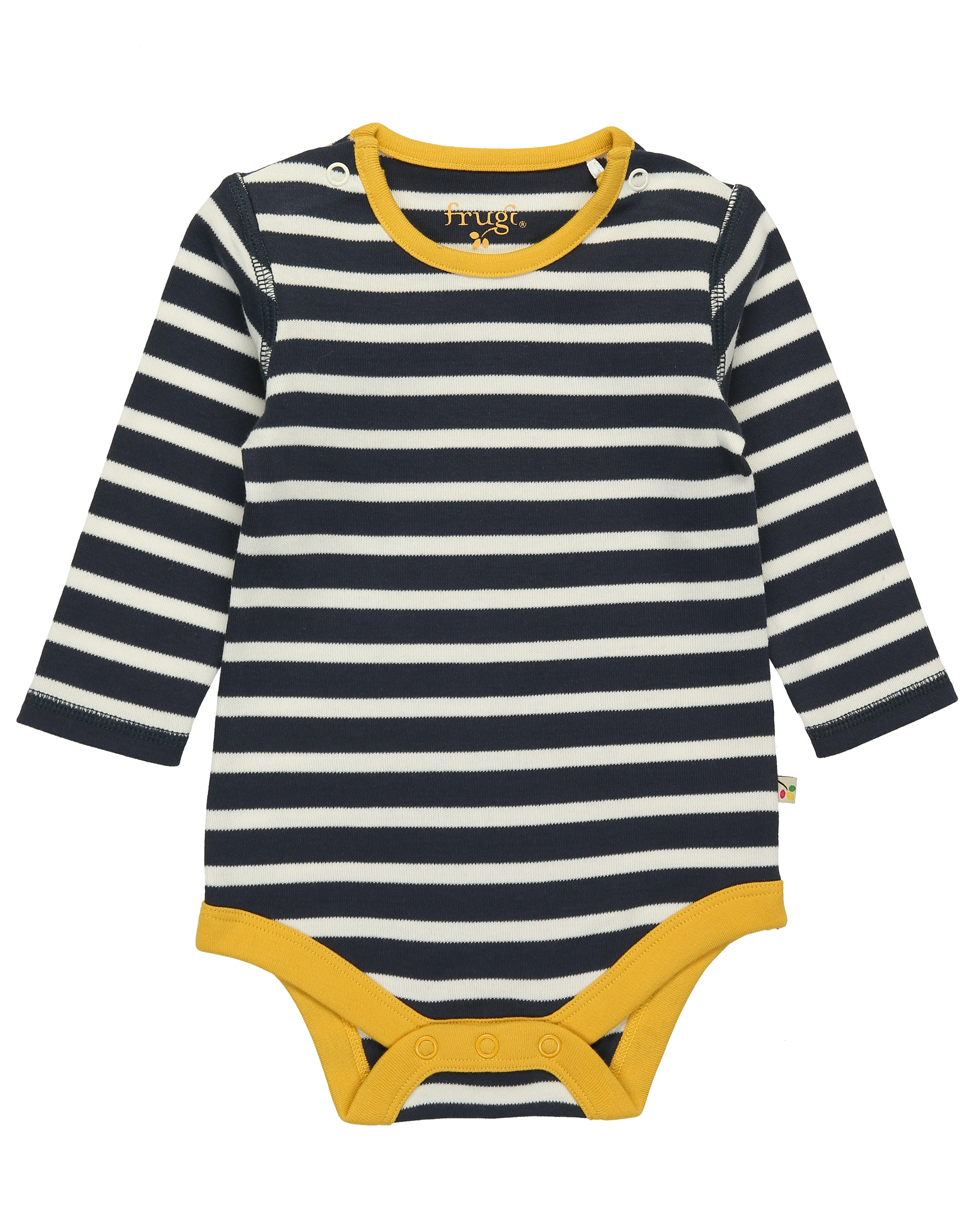 Body BILLY 2er Pack gestreift in gelb/navy