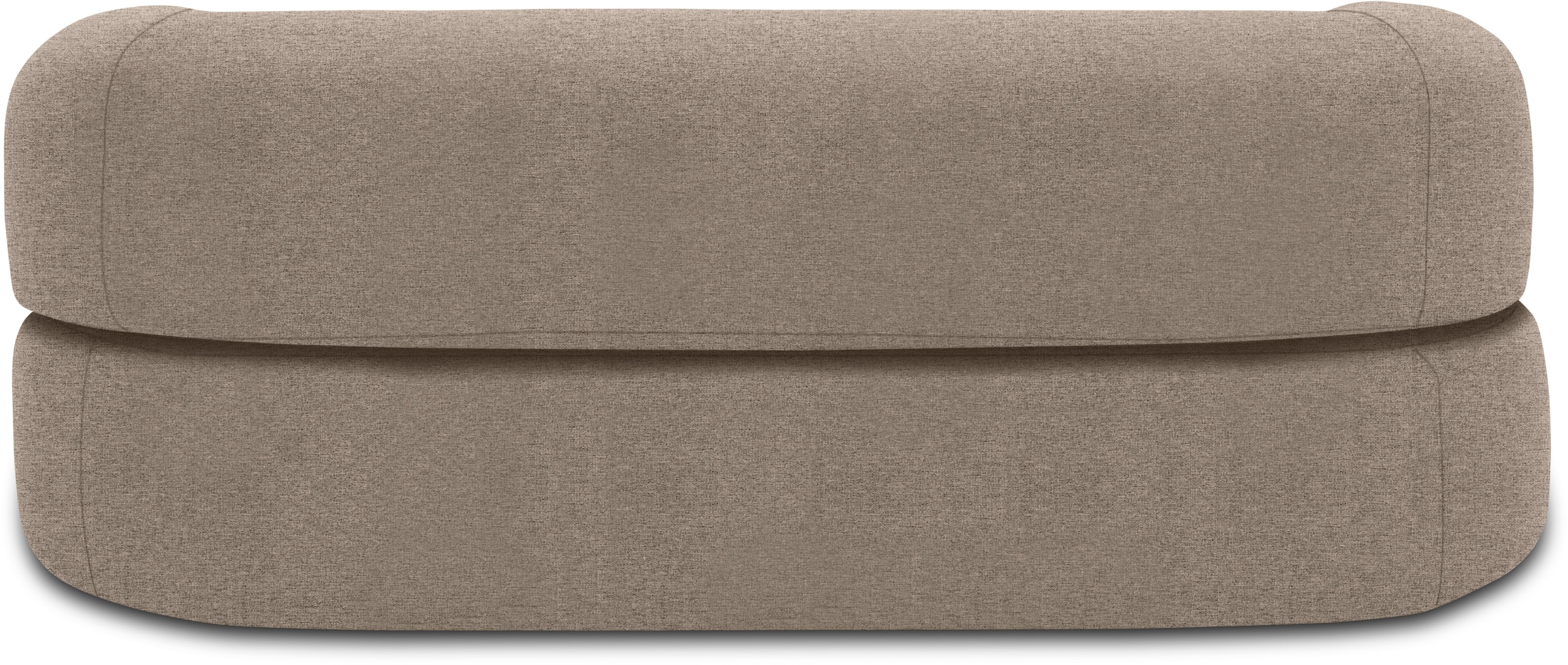 INOSIGN Schlafsofa »Denair oval Federkern, Bettsofa, organisches Design. Breite 208cm« 2-Sitzer durch Klappen verwandeln in eine Liegefläche
