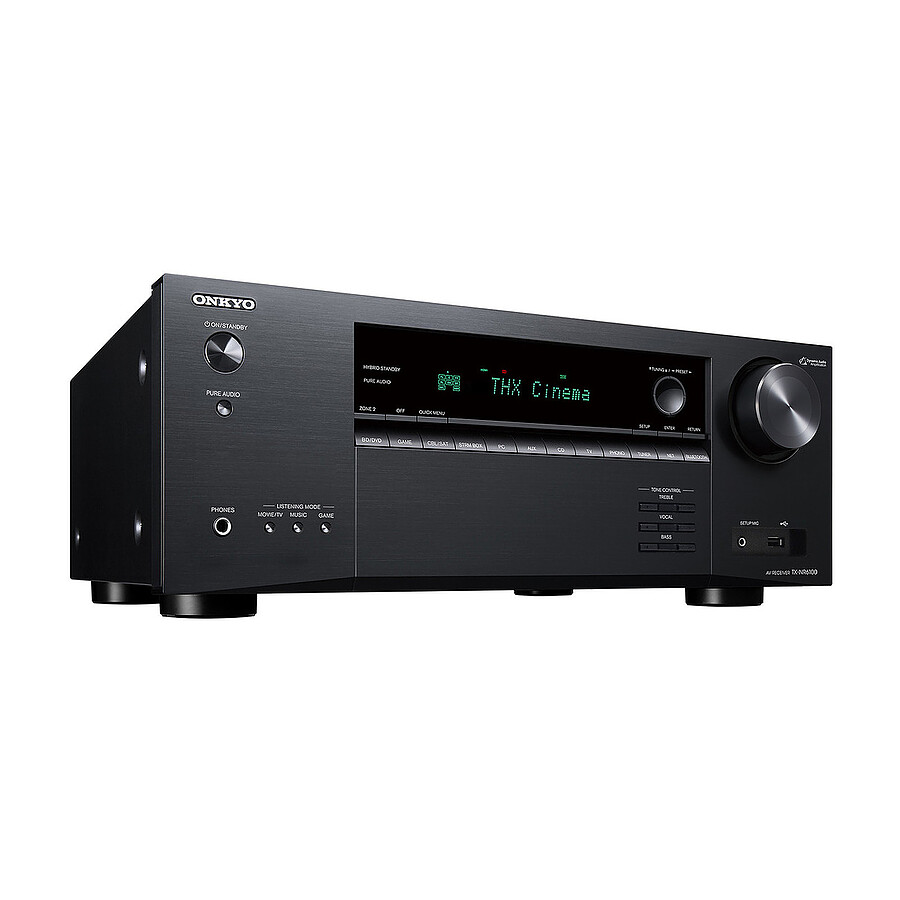 Onkyo TX-NR6100B Noir + Cabasse Eole 4 Blanc Pack d'enceintes 5.1