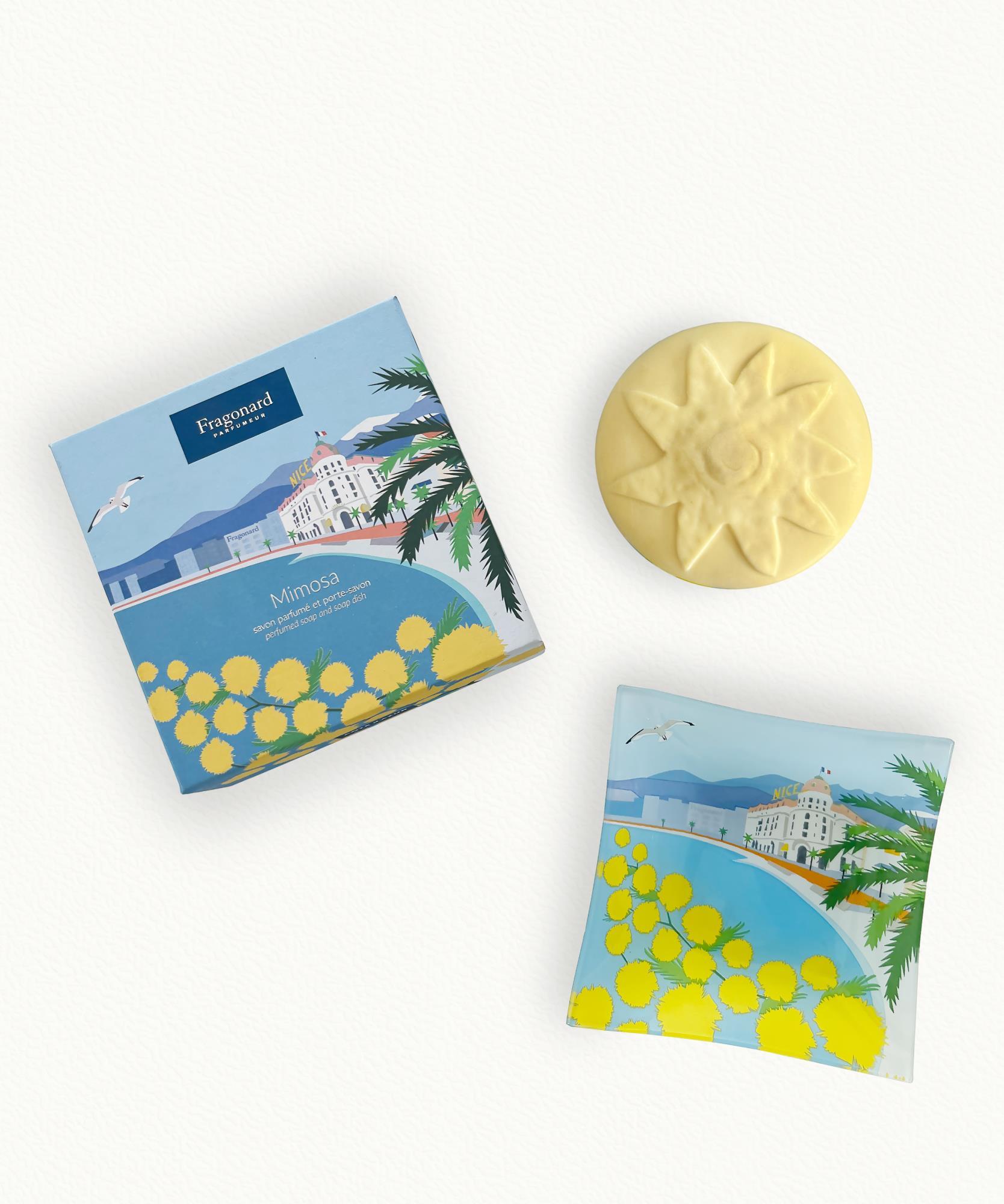 Mimosa  Savon & porte savon - 150 g