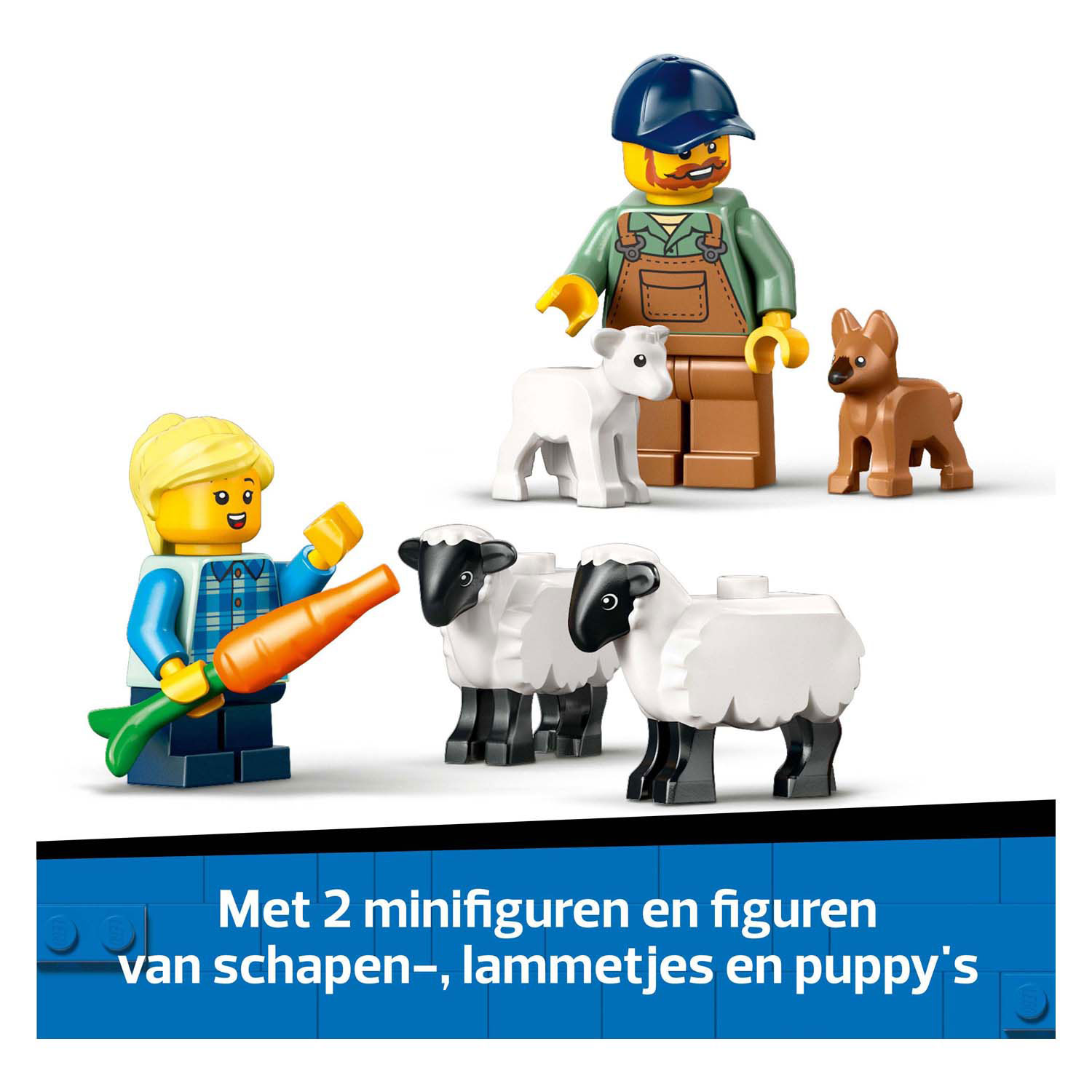 LEGO City 60461 Rode Tractor Met Aanhanger En Schapen