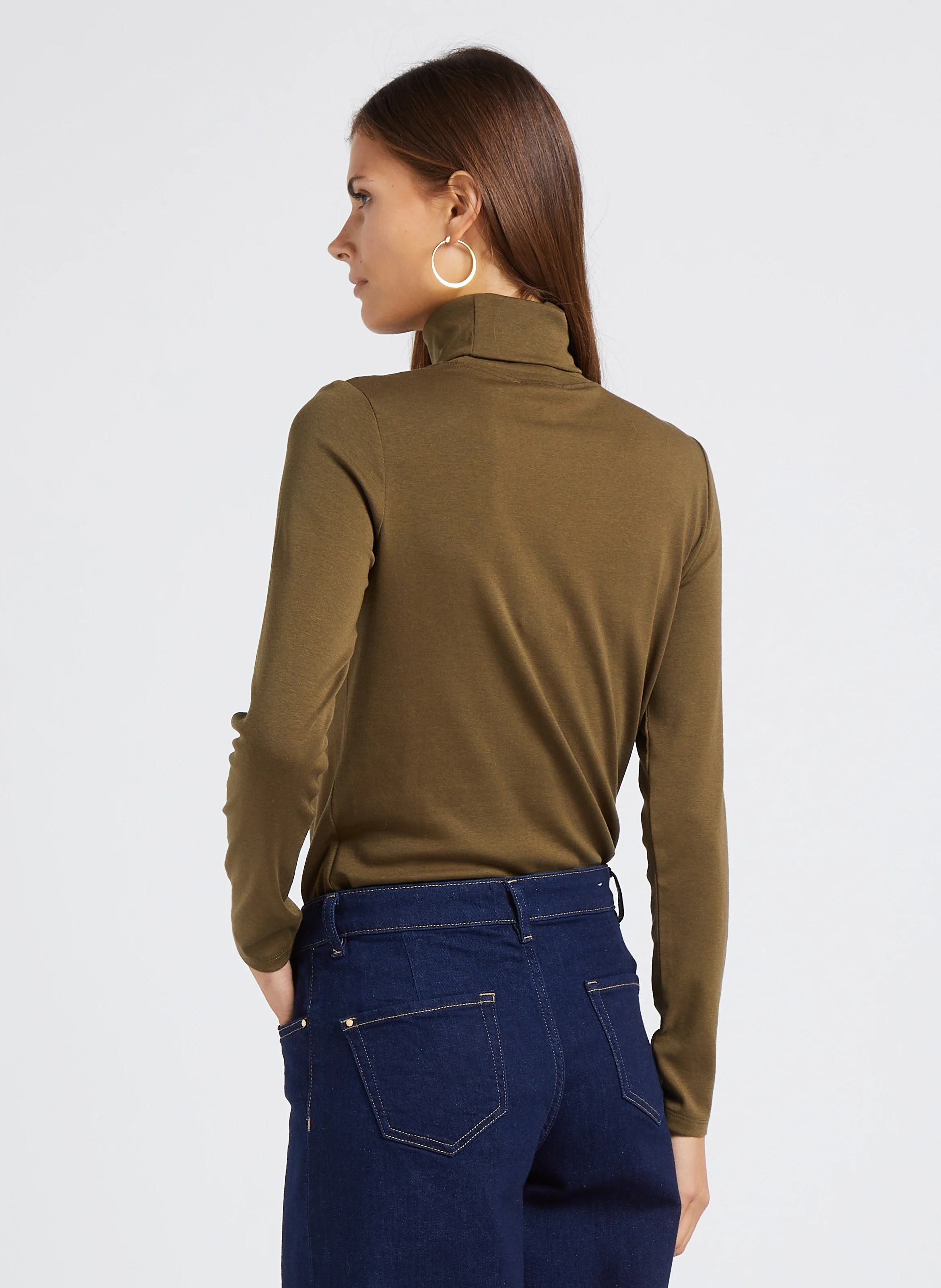 FERGUIE - Tee-shirt droit col roulé | Vert
