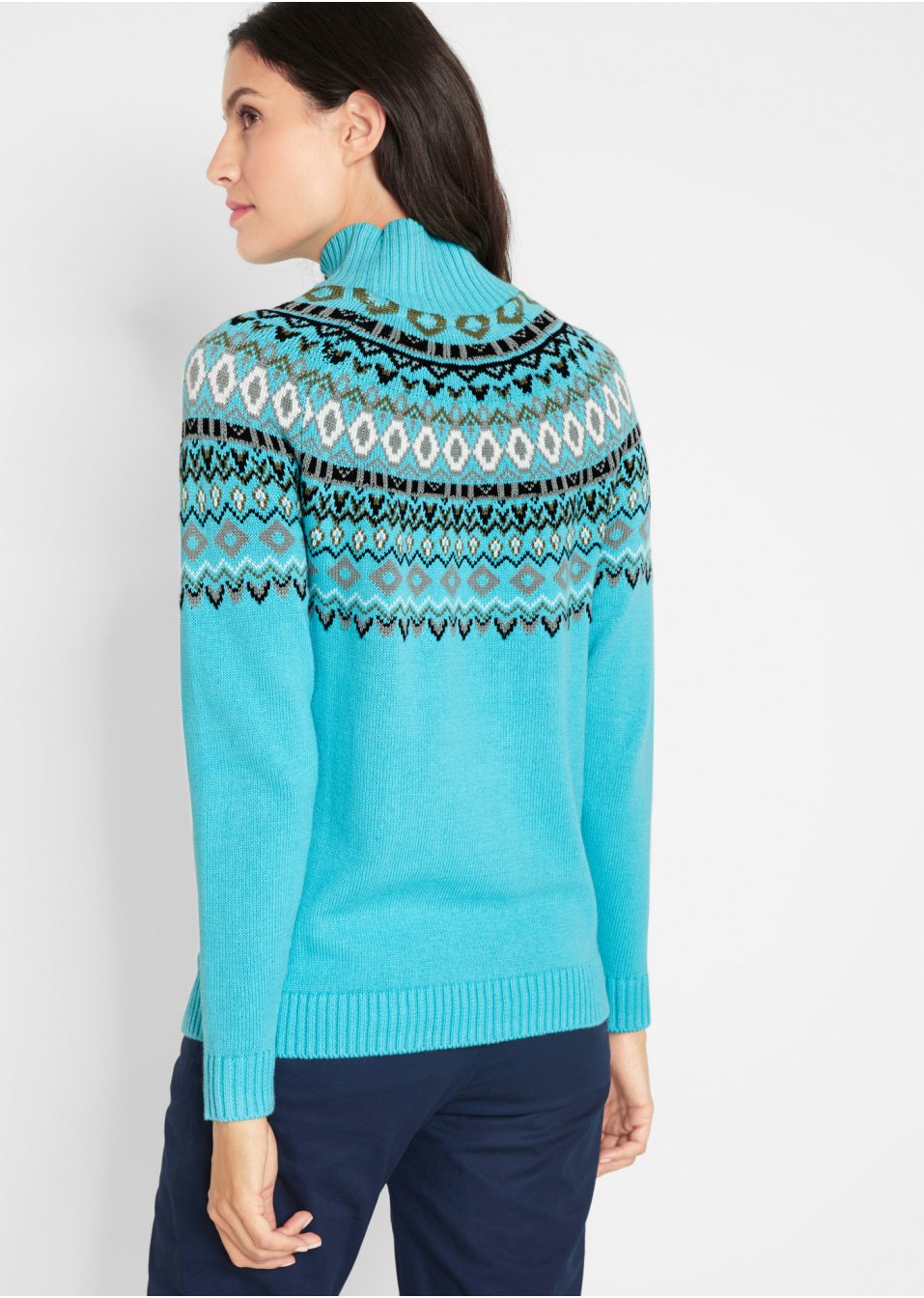 Pull col roulé norvégien