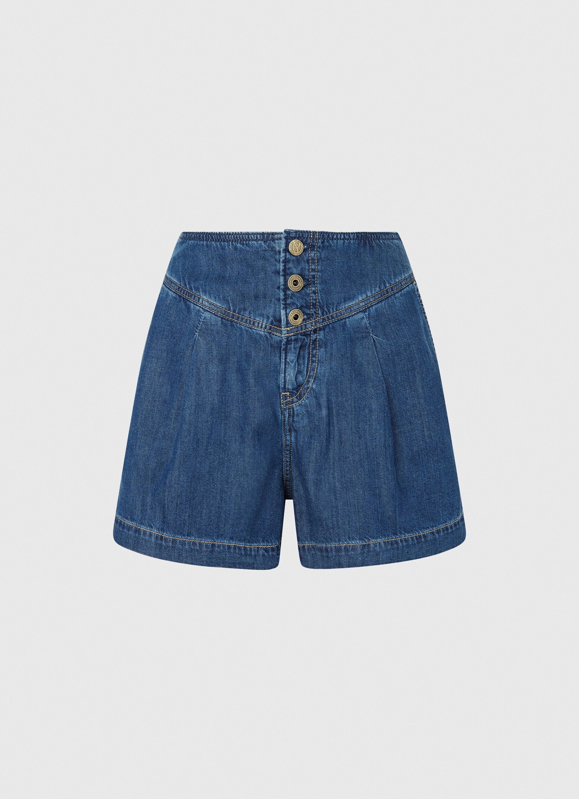 CALÇA JEANS CURTA FLARE - jeans