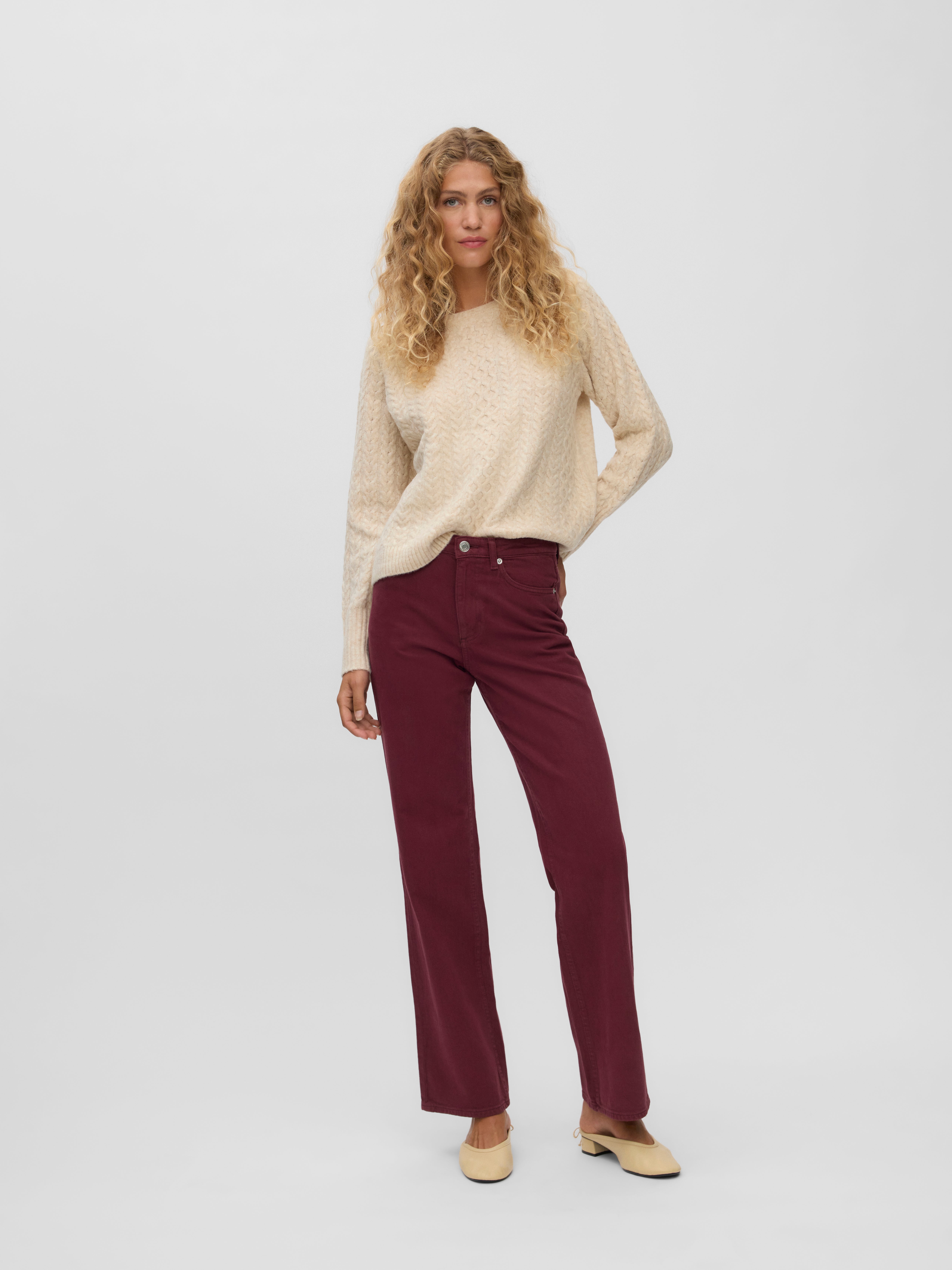 VMTESSA High rise Wide leg fit Jeans