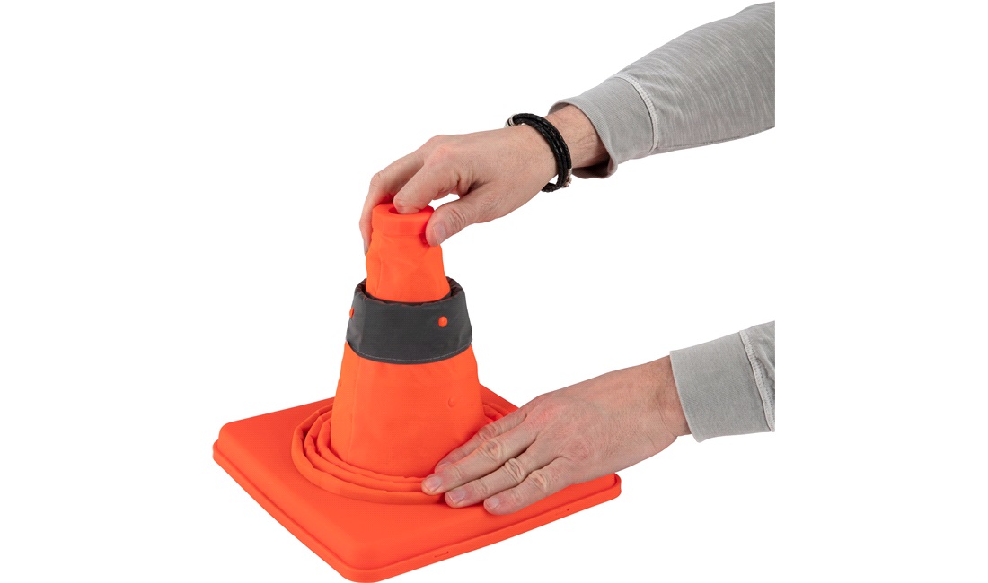 Trafikkegle sammenklappelig 45 cm