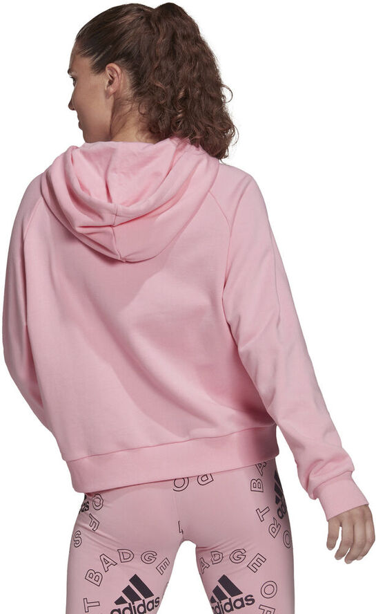 adidas Essentials Outlining Logo hættetrøje Pink