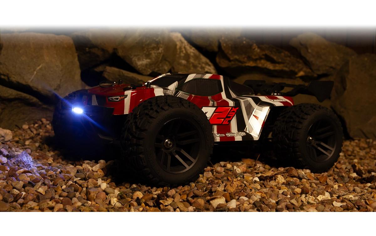 Stadium Truck Quantum2 XT Flux Rot, 1:10<br>Off-Road RC Modell mit Brushless Allradantrieb