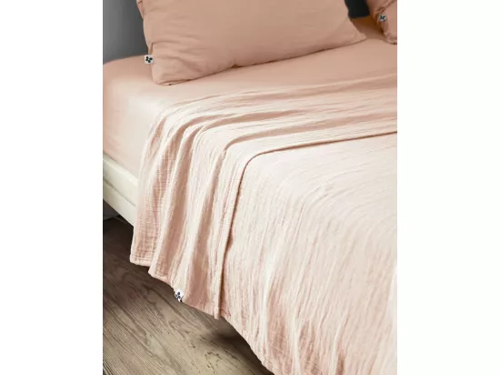 Drap plat 240 x 300 cm GAÏA Guimauve