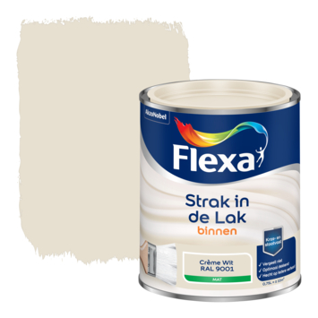 Flexa Strak in de Lak binnenlak mat RAL 9001 crème wit 750 ml