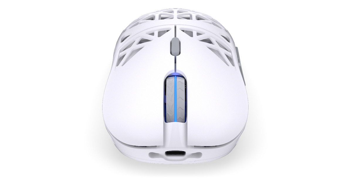 ENDORFYLIV Wireless Onyx White gaming muis  (Wit, 12.000 DPI, ARGB, USB-C / 2.4 GHz / Bluetooth)