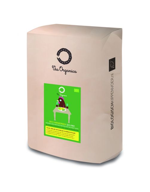 Via Organica Bio Farmermix - Sojavrij - Kippenvoer - 12.5 kg