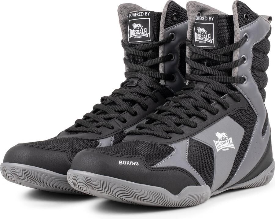 Lonsdale Heskin boksschoenen (1 paar) Zwart Grijs Wit