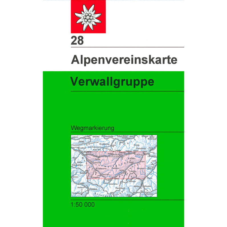 DAV AV-Karte 28/2 Verwallgruppe Mitte