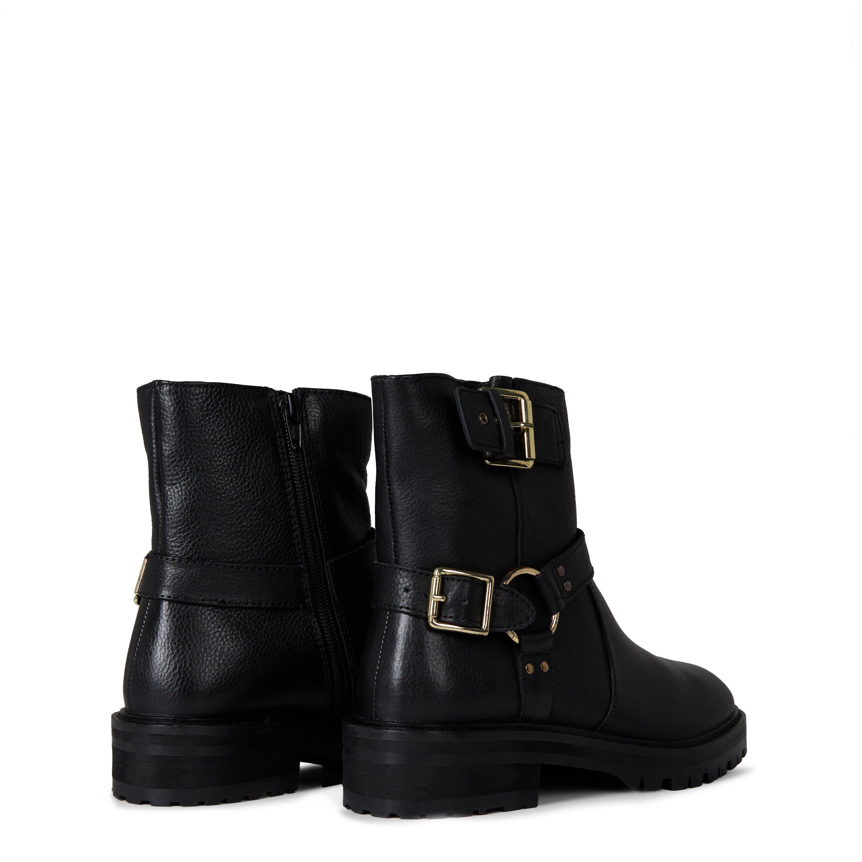 Dune London Piton Biker Ankle Boots