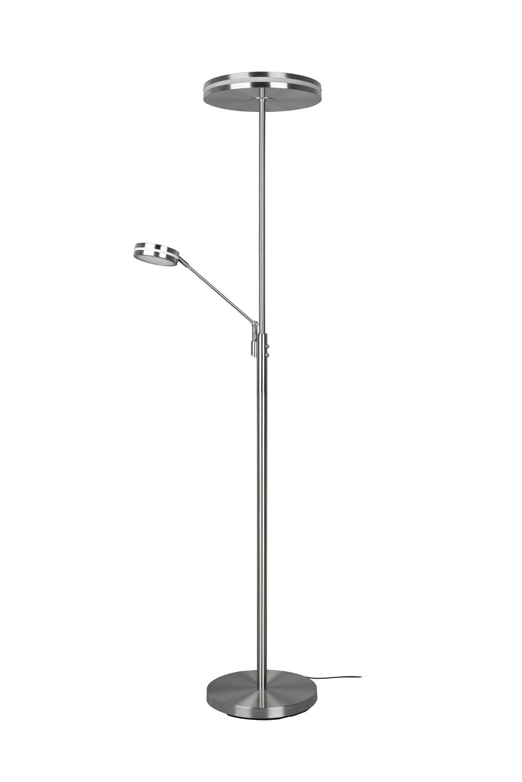 TRIO LED Deckenfluter FRANKLIN 2-flg nickelfarbig