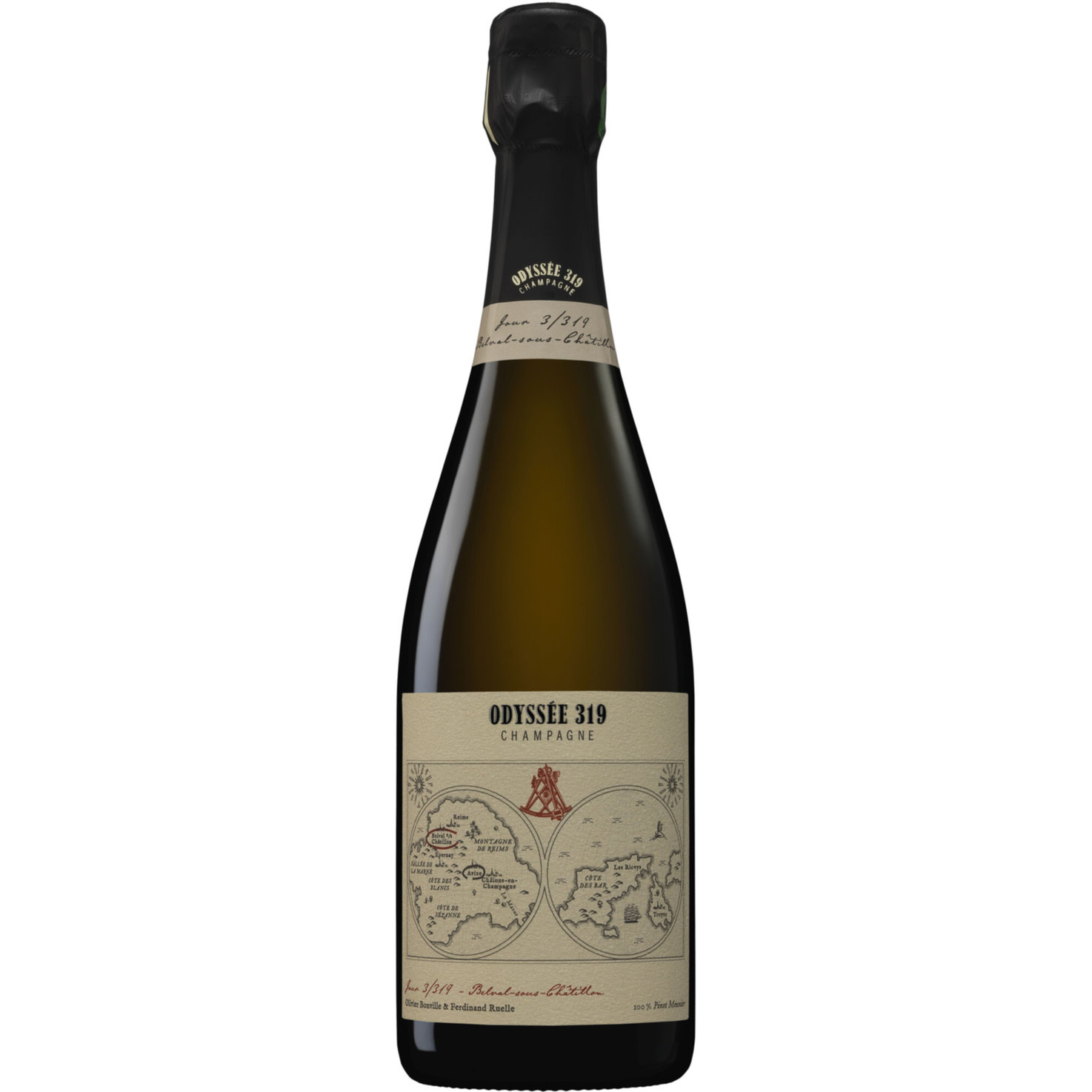 Champagne AOC Jour 3 Pinot Meunier Odyssée 319 brut -75cl