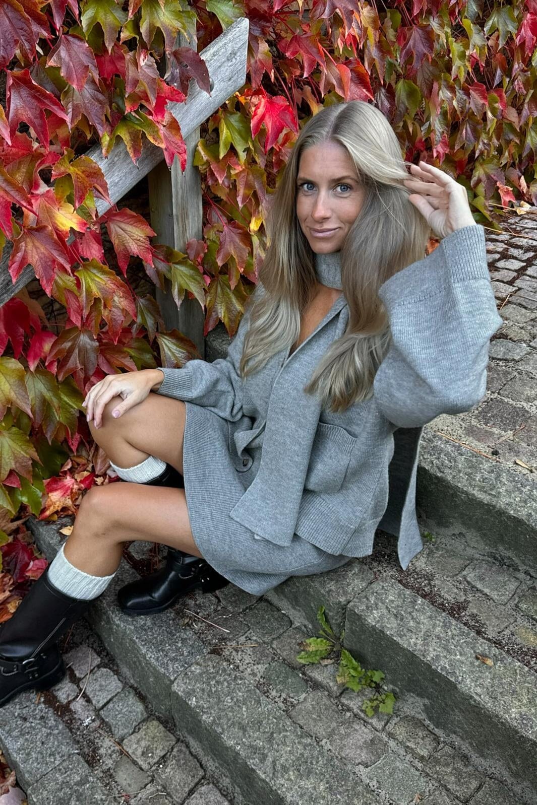 BYIC Sofieic Knit Skirt 1189 grey grey