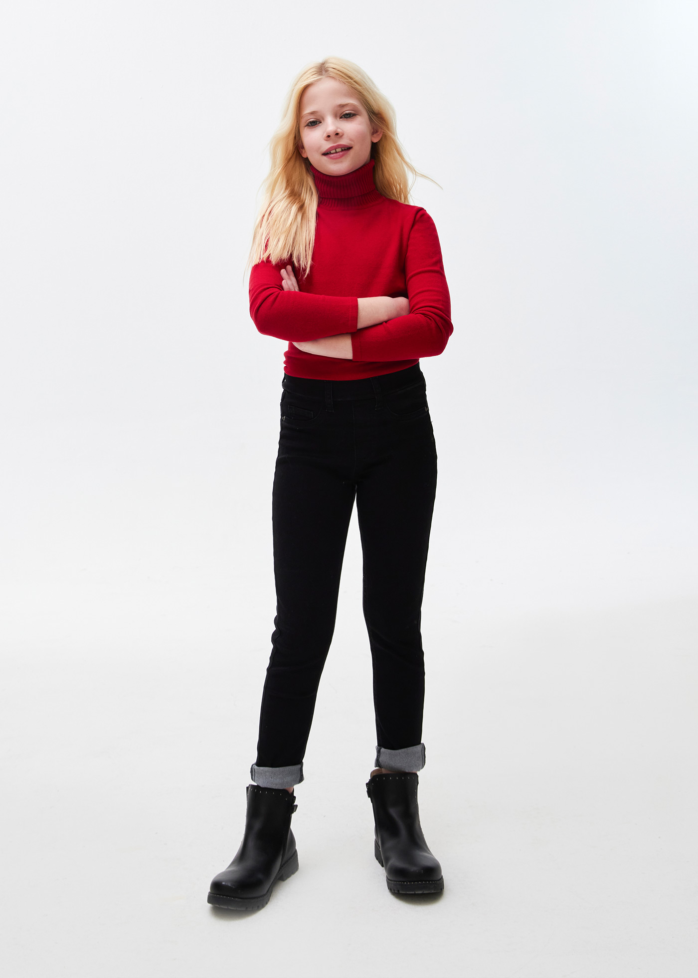 Camisa de algodão Better Cotton para meninas com estampa de cisne
