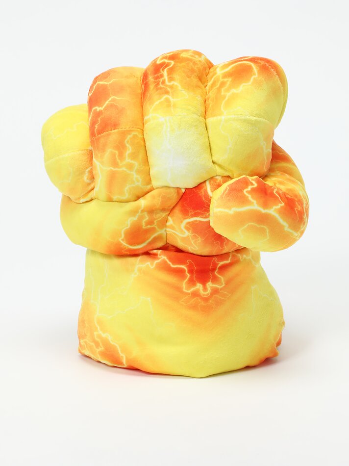 Punho de Pelúcia do Goku de Dragon Ball - Amarelo