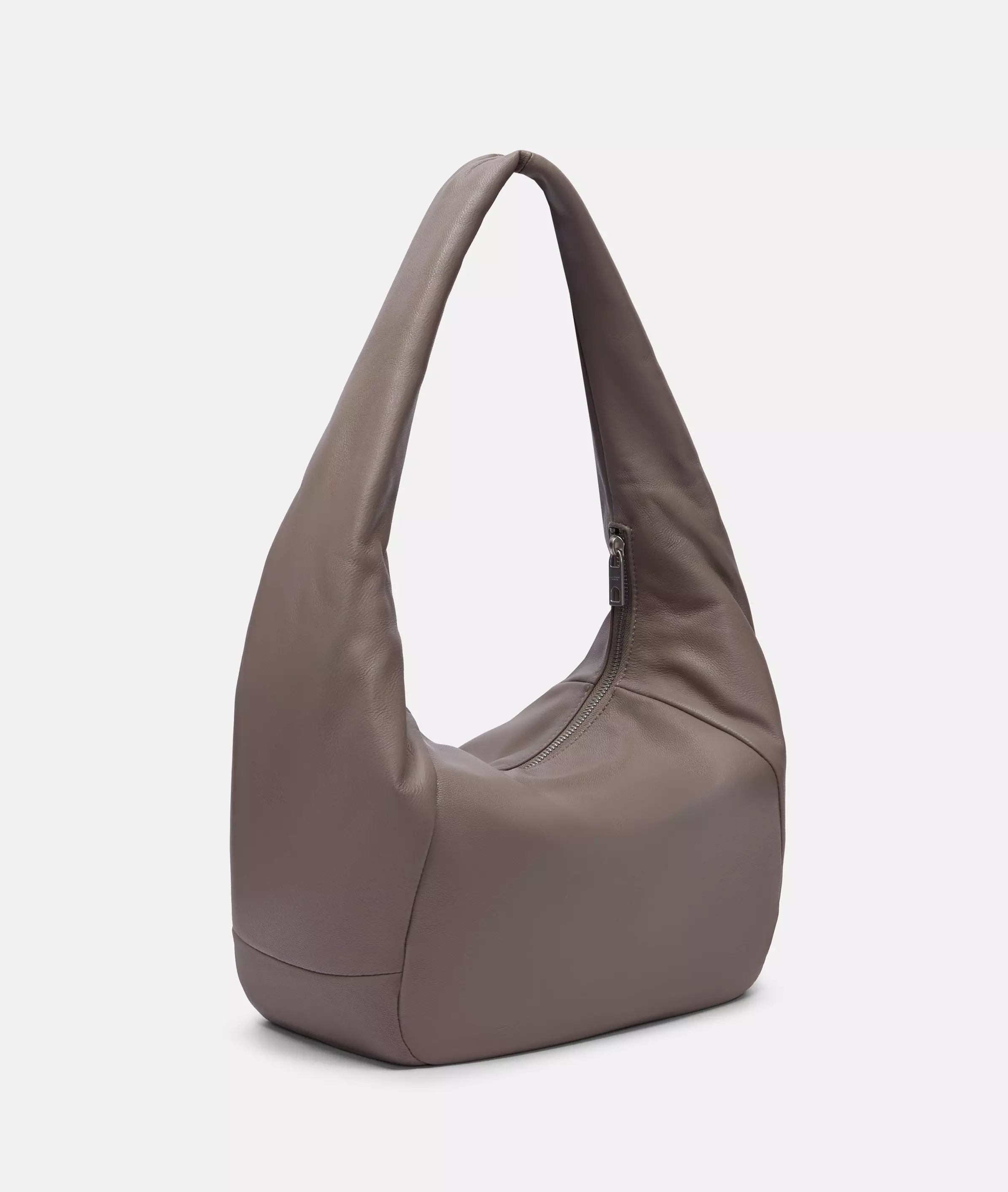 Farrah Hobo M Spacious goatskin leather hobo bag