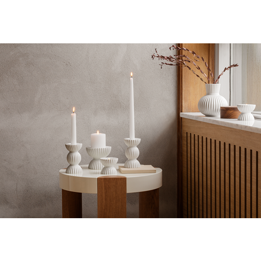 Lyngby Porcelæn Tura Kronelysestage, Hvid