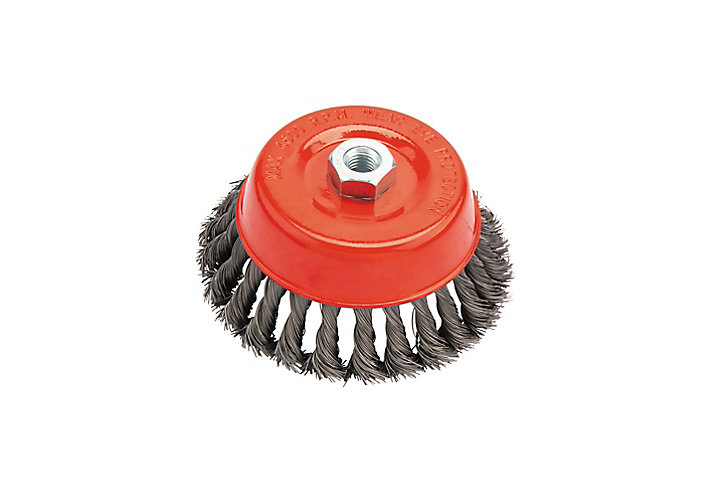 Brosse torsadée acier pour meuleuse Universal 150 mm