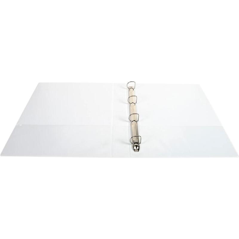Classeur 4 anneaux cartonné Exacompta Kreacover® personnalisable A4 maxi - Dos 4,7 cm blanc
