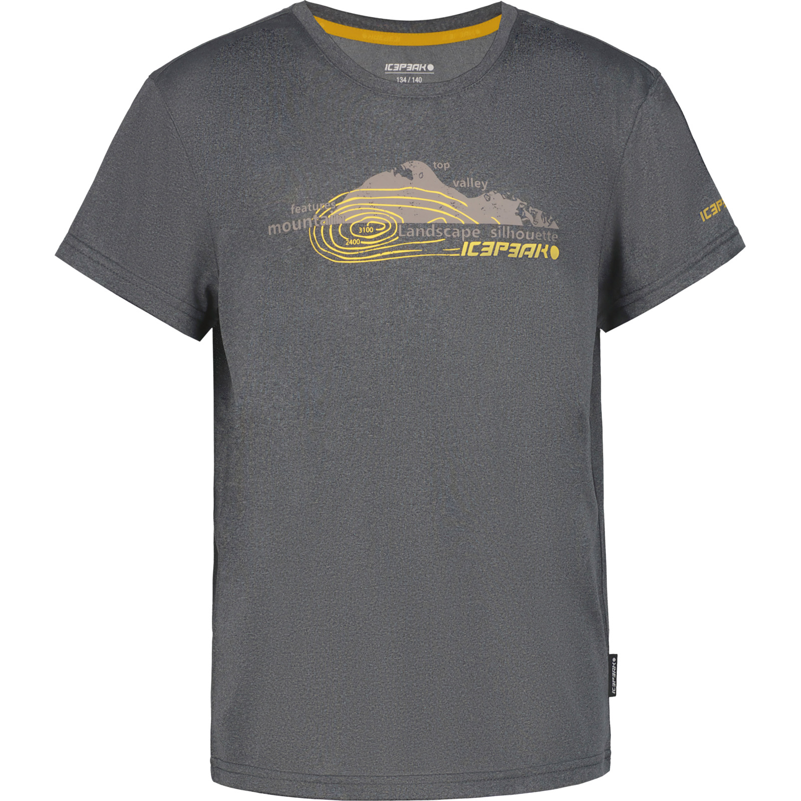 Icepeak Kinder-T-Shirt Kincaid anthrazit, 140
