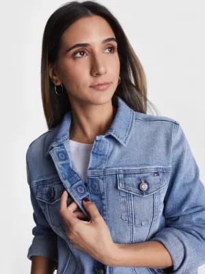 Jaqueta jeans Izzie Slim Fit adaptável