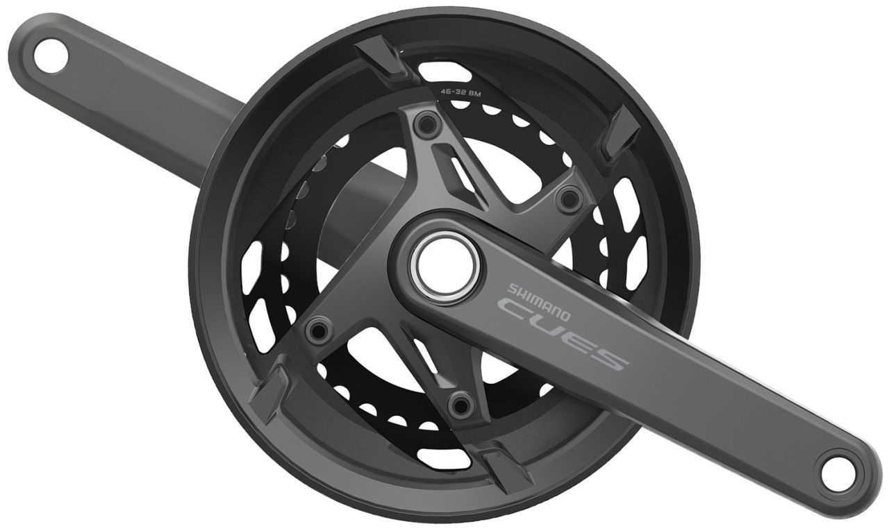 Shimano CUES FC-U6010 11-fach Kurbel 46/32 mit Kettenschutz kaufen | Bike-Discount