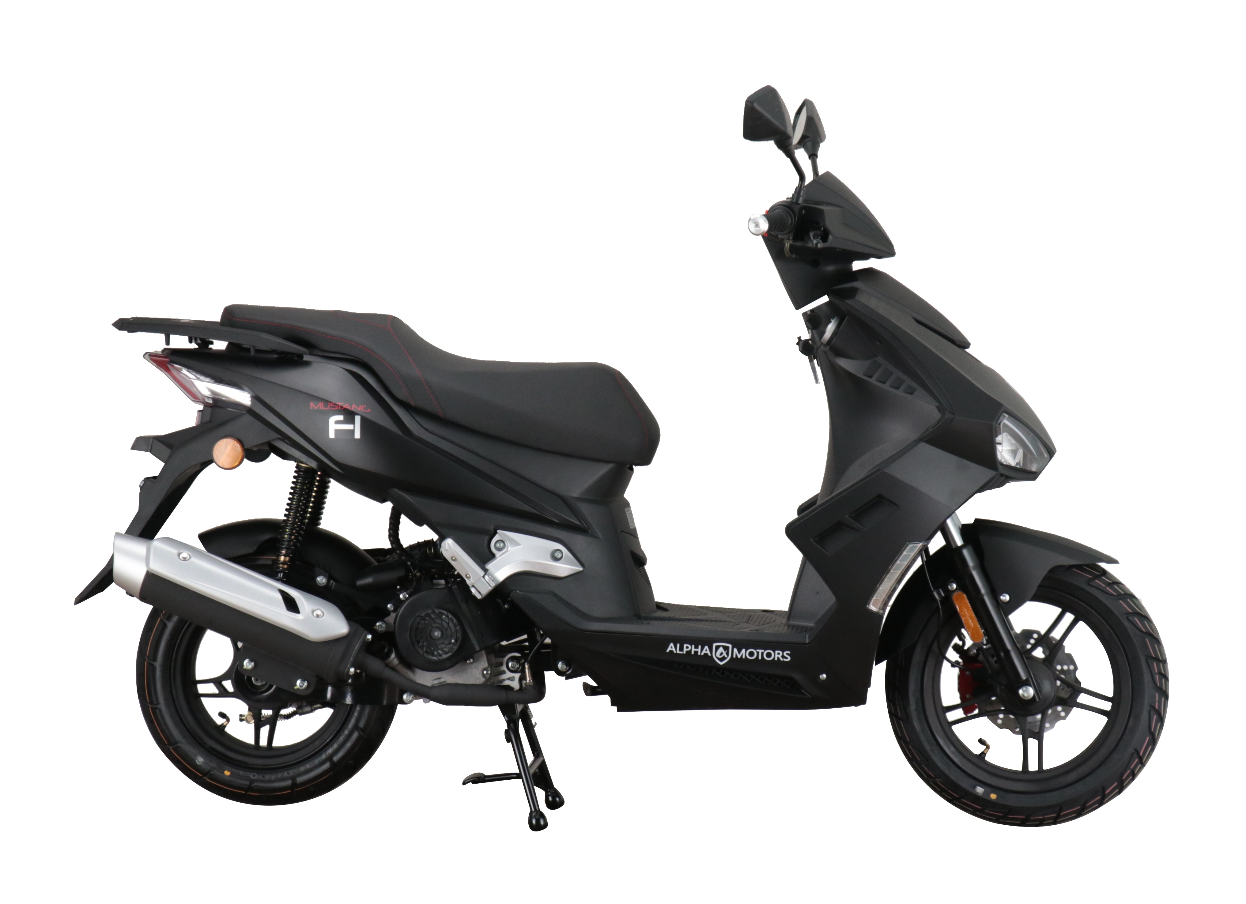 Alpha Motors Motorroller Mustang FI 50 ccm 45 kmh EURO 5 mattschwarz