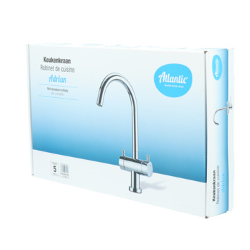 Atlantic keukenkraan Adrian 2-knops Chroom