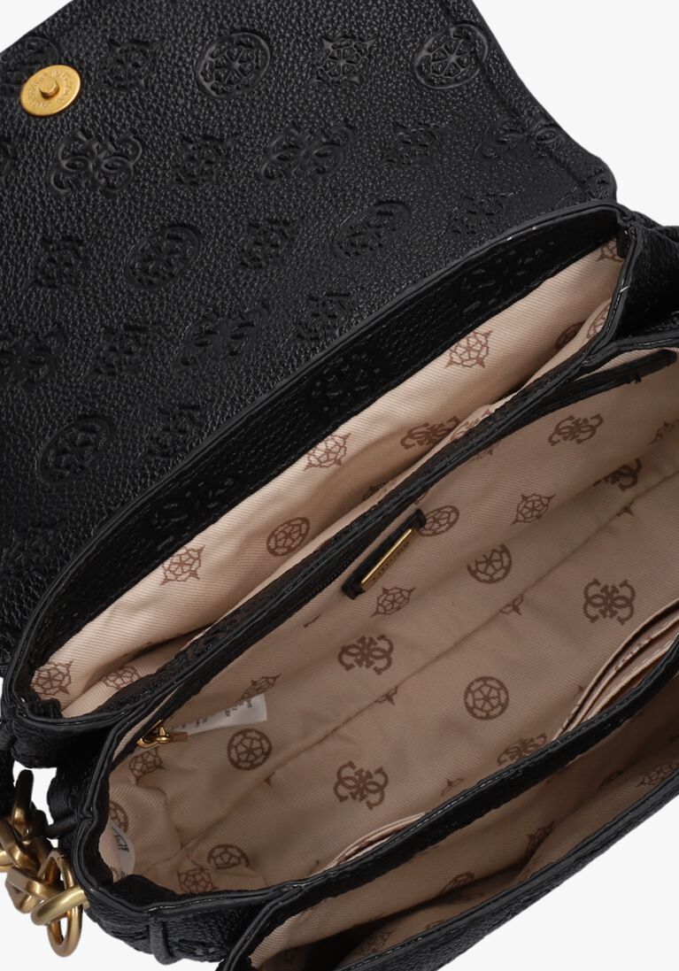 GUESS zwarte guess schoudertas izzy peony tri