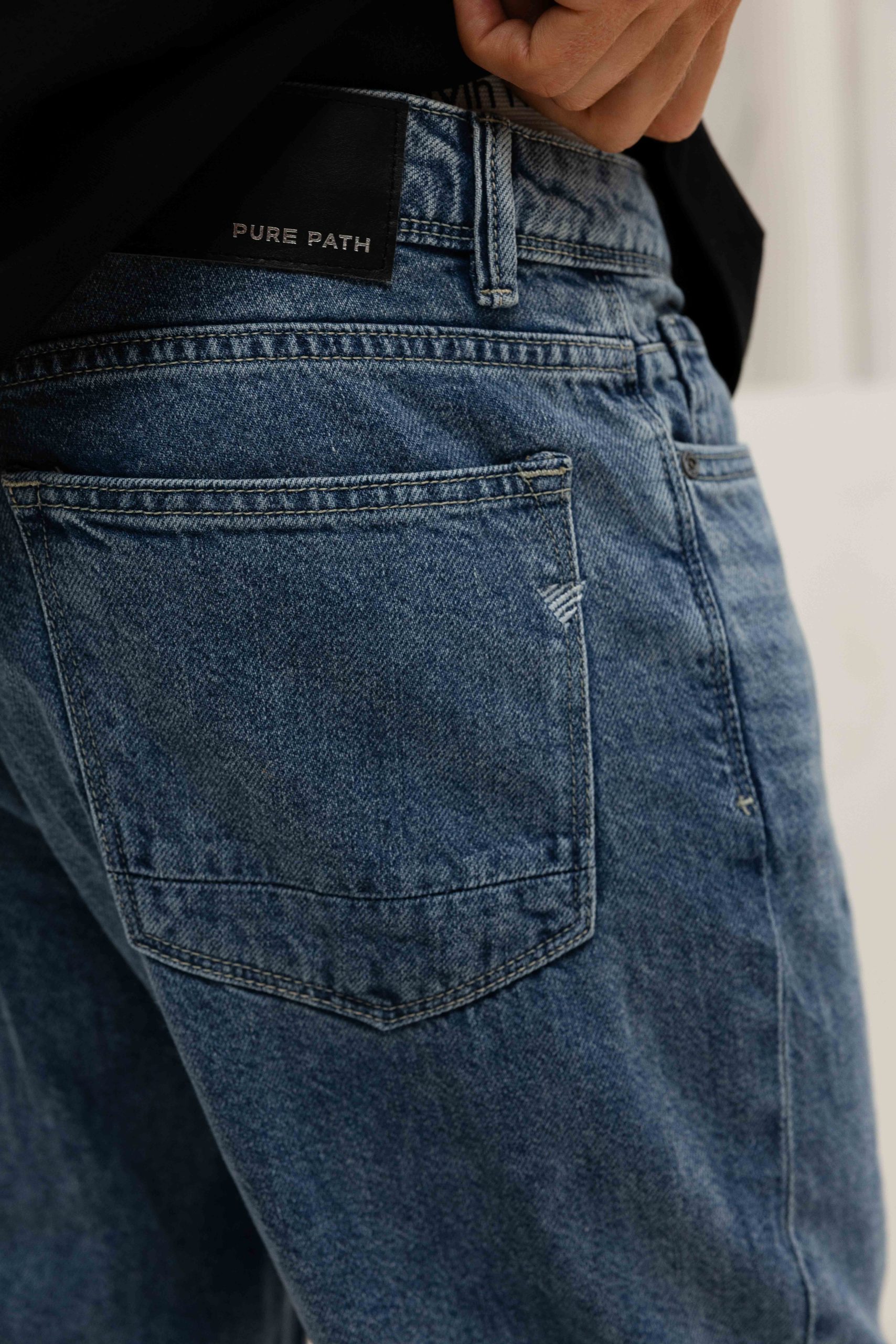 Pure Path The Eric Jeans W1552 Heren Donkerblauw