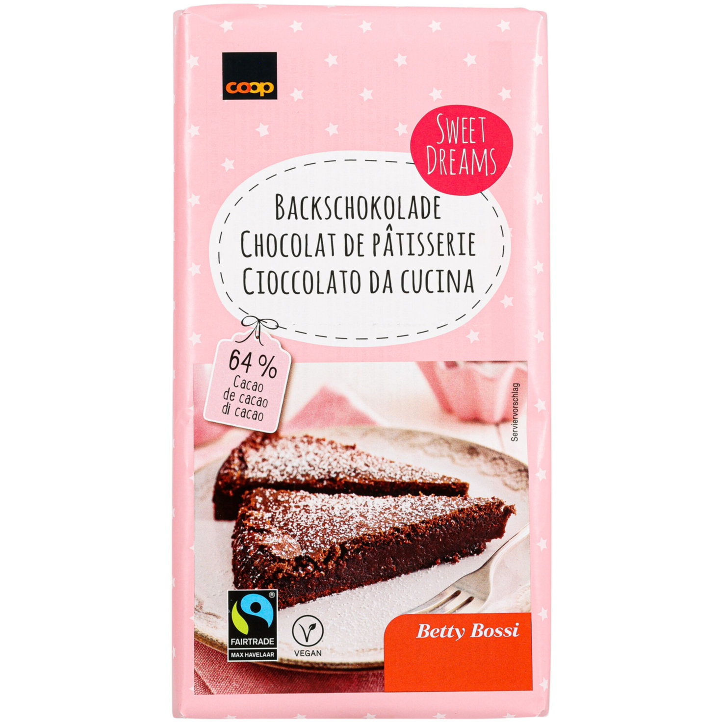 Betty Bossi Fairtrade Backschokolade vegan